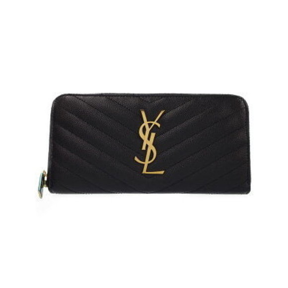 Saint Laurent Paris Monogram Full Zip Wallet - Picture 1 of 5
